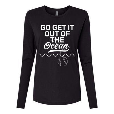 Go Get It Out Of The Ocean Womens Cotton Relaxed Long Sleeve T-Shirt