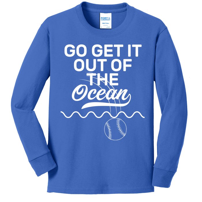 Go Get It Out Of The Ocean Kids Long Sleeve Shirt