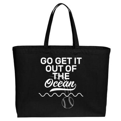 Go Get It Out Of The Ocean Cotton Canvas Jumbo Tote