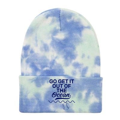 Go Get It Out Of The Ocean Tie Dye 12in Knit Beanie