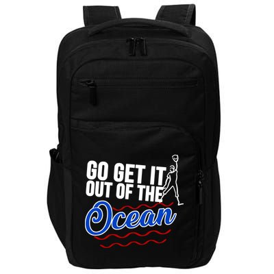 Go Get It Out Of The Ocean Baseball Impact Tech Backpack