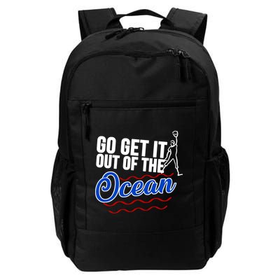 Go Get It Out Of The Ocean Baseball Backpack