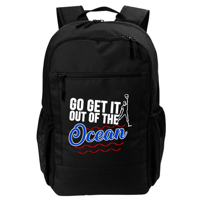 Go Get It Out Of The Ocean Baseball Backpack