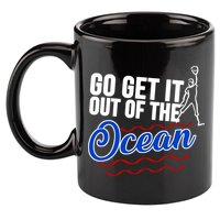 Go Get It Out Of The Ocean Baseball 11oz C Handle Ceramic Mug