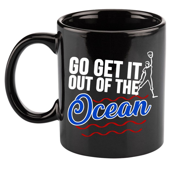 Go Get It Out Of The Ocean Baseball 11oz C Handle Ceramic Mug