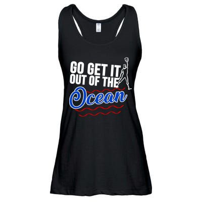 Go Get It Out Of The Ocean Baseball Ladies Essential Flowy Tank