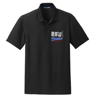 Go Get It Out Of The Ocean Baseball Dry Zone Grid Polo