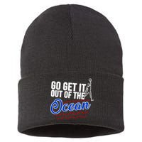 Go Get It Out Of The Ocean Baseball Sustainable Knit Beanie