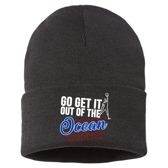 Go Get It Out Of The Ocean Baseball Sustainable Knit Beanie