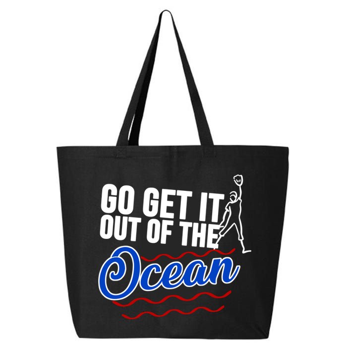 Go Get It Out Of The Ocean Baseball 25L Jumbo Tote