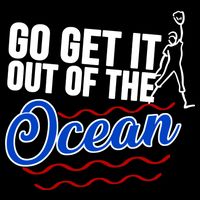 Go Get It Out Of The Ocean Baseball Baby Bodysuit