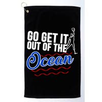 Go Get It Out Of The Ocean Baseball Golf Towel
