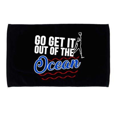 Go Get It Out Of The Ocean Baseball Microfiber Hand Towel
