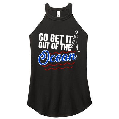 Go Get It Out Of The Ocean Baseball Women's Perfect Tri Rocker Tank