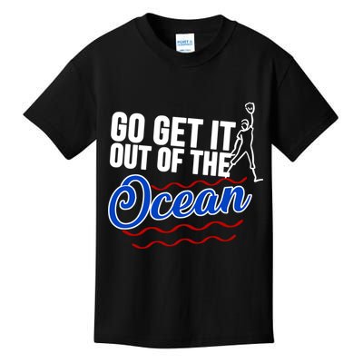 Go Get It Out Of The Ocean Baseball Kids T-Shirt