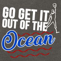 Go Get It Out Of The Ocean Baseball Cotton Canvas Backpack