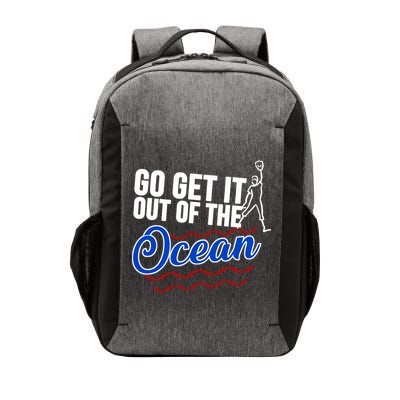 Go Get It Out Of The Ocean Baseball Vector Backpack