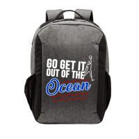 Go Get It Out Of The Ocean Baseball Vector Backpack