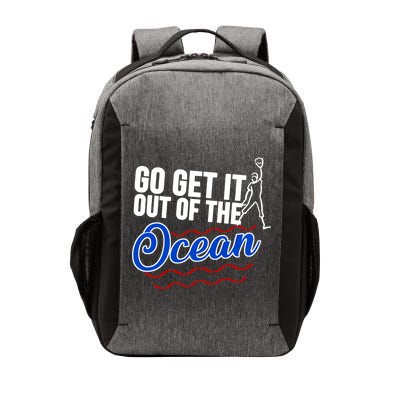 Go Get It Out Of The Ocean Baseball Vector Backpack