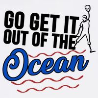Go Get It Out Of The Ocean Baseball Garment-Dyed Sweatshirt