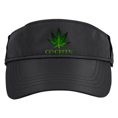 Go Green Medical Marijuana Weed Adult Drive Performance Visor