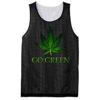 Go Green Medical Marijuana Weed Mesh Reversible Basketball Jersey Tank