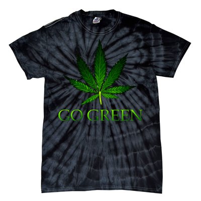 Go Green Medical Marijuana Weed Tie-Dye T-Shirt