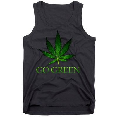 Go Green Medical Marijuana Weed Tank Top