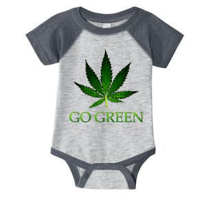 Go Green Medical Marijuana Weed Infant Baby Jersey Bodysuit