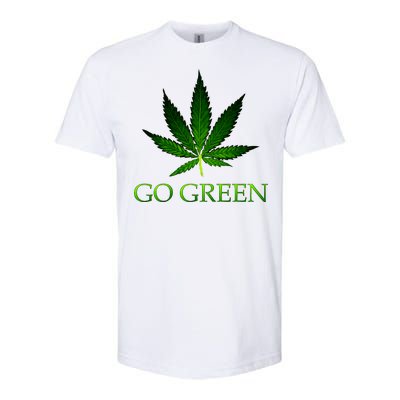 Go Green Medical Marijuana Weed Softstyle CVC T-Shirt