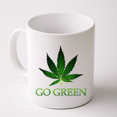 Go Green Medical Marijuana Weed Coffee Mug