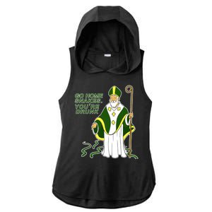 Go Home Snakes Your Drunk St Patrick's Ladies PosiCharge Tri-Blend Wicking Draft Hoodie Tank