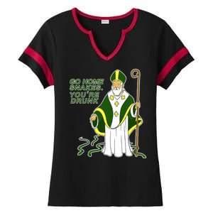 Go Home Snakes Your Drunk St Patrick's Ladies Halftime Notch Neck Tee