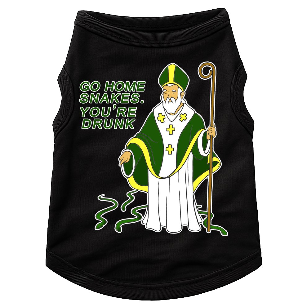 Go Home Snakes Your Drunk St Patrick's Doggie Tank