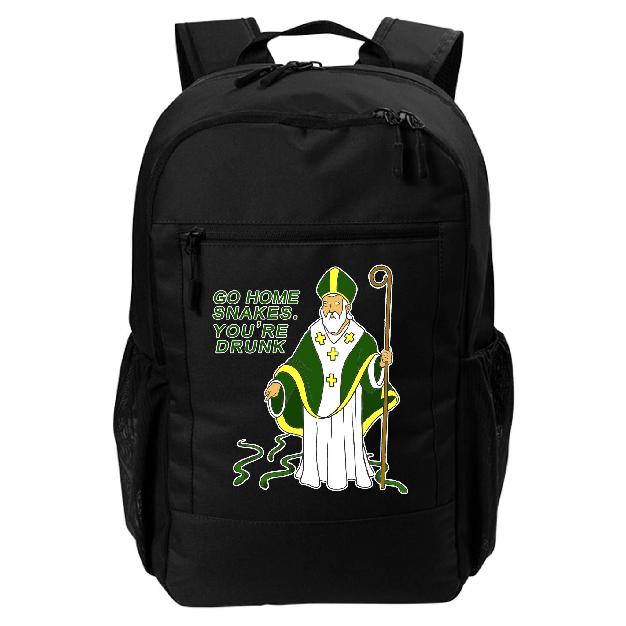 Go Home Snakes Your Drunk St Patrick's Backpack