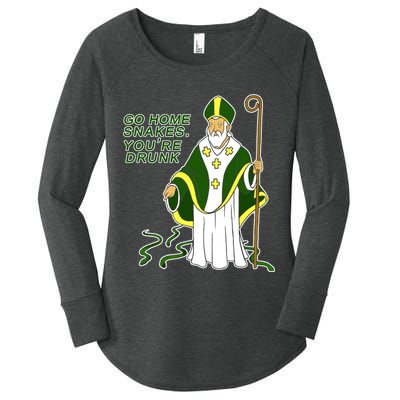 Go Home Snakes Your Drunk St Patrick's Women's Perfect Tri Tunic Long Sleeve Shirt