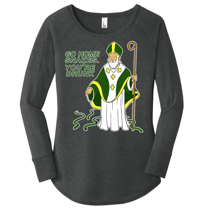 Go Home Snakes Your Drunk St Patrick's Women's Perfect Tri Tunic Long Sleeve Shirt