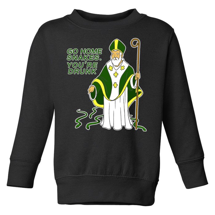 Go Home Snakes Your Drunk St Patrick's Toddler Sweatshirt