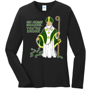 Go Home Snakes Your Drunk St Patrick's Ladies Long Sleeve Shirt