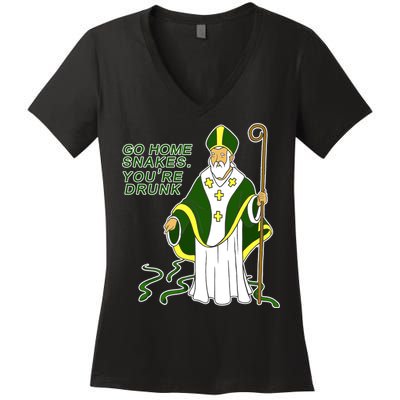 Go Home Snakes Your Drunk St Patrick's Women's V-Neck T-Shirt