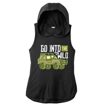 Go Into The Wild Ladies PosiCharge Tri-Blend Wicking Draft Hoodie Tank