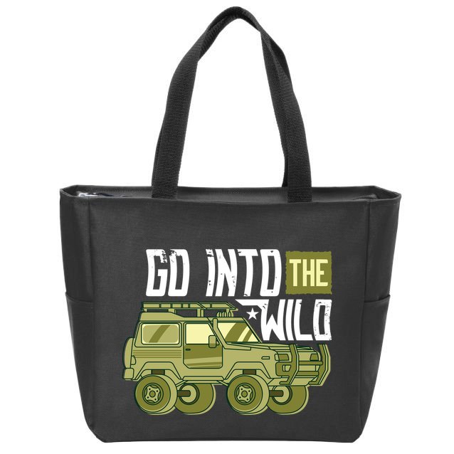 Go Into The Wild Zip Tote Bag
