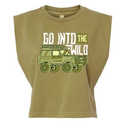 Go Into The Wild Garment-Dyed Women's Muscle Tee