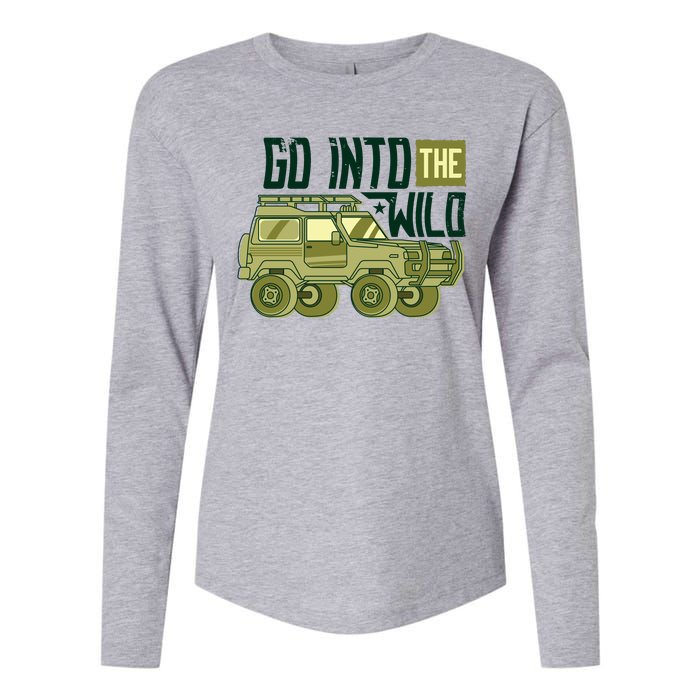 Go Into The Wild Womens Cotton Relaxed Long Sleeve T-Shirt