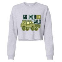 Go Into The Wild Cropped Pullover Crew