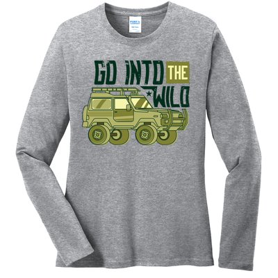 Go Into The Wild Ladies Long Sleeve Shirt