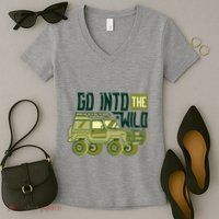 Go Into The Wild Women's V-Neck T-Shirt