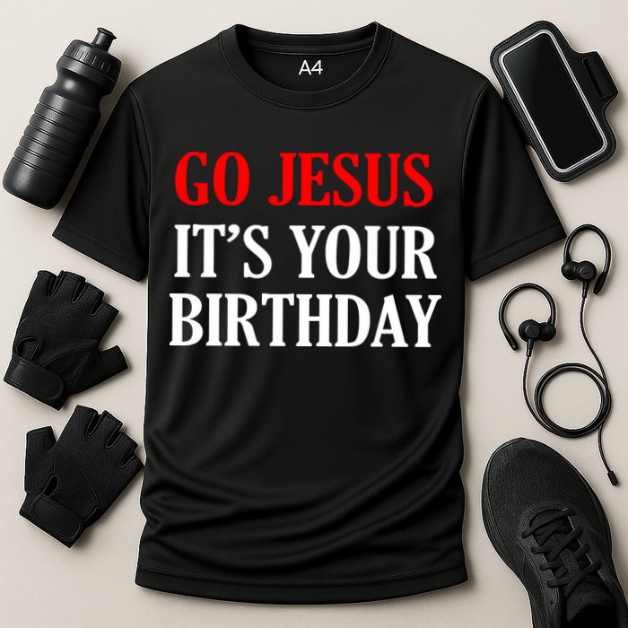 Go Jesus, It's Your Birthday Cooling Performance Crew T-Shirt