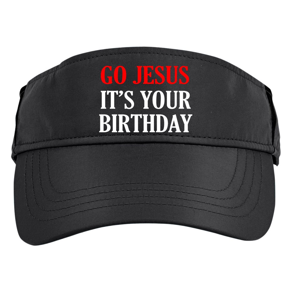 Go Jesus, It's Your Birthday Adult Drive Performance Visor