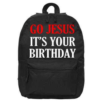 Go Jesus It's Your Birthday 16 in Basic Backpack